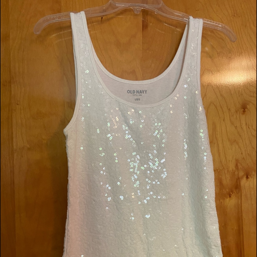 Sequined Old Navy tank top